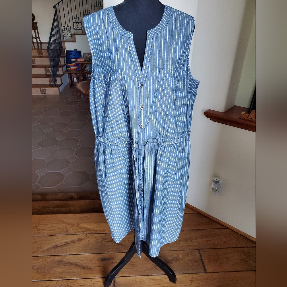 Old Navy Stripped Jean Dress